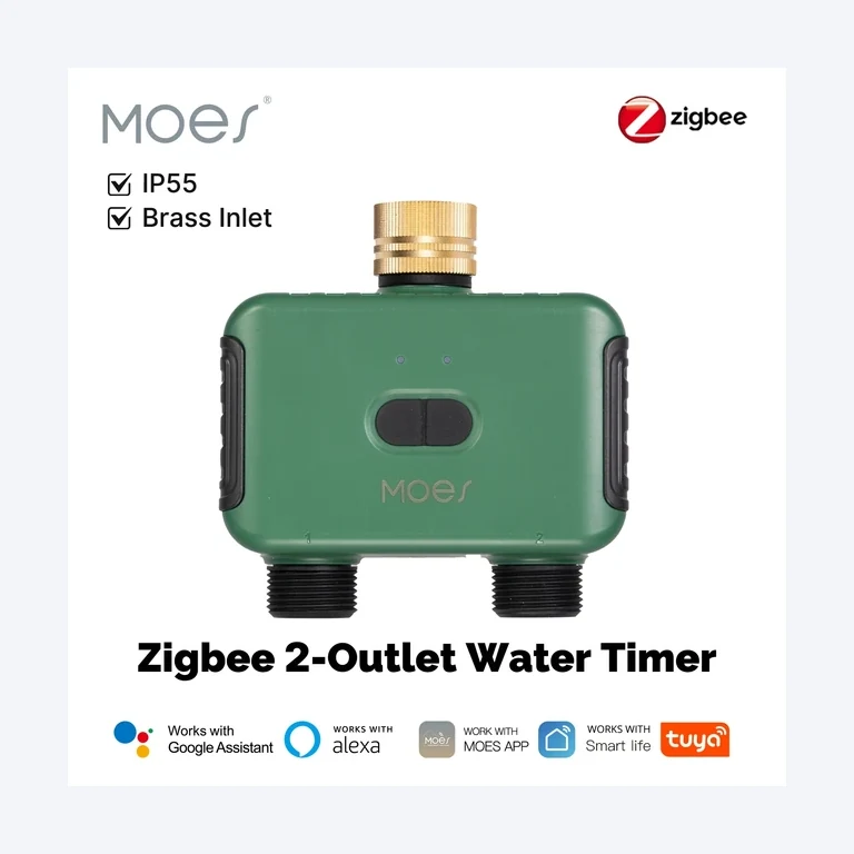 MOES SGW08MZ Zigbee 스마트 2구 워터 타이머 대표 썸네일