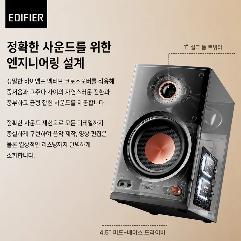 에디파이어 MR4 MK2 스피커 $86대 특가 상품 이미지 1